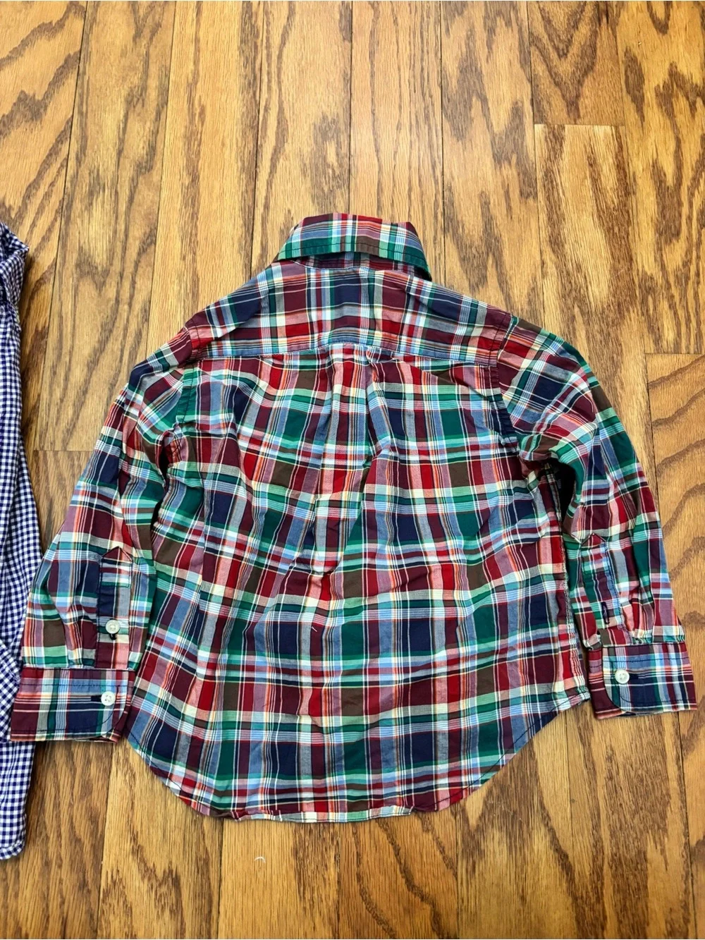 Ralph Lauren Toddler Boys 2T Button Down Shirt Bundle Gingham Plaid Oxford